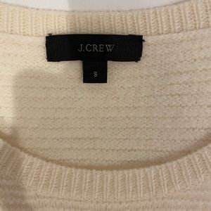 Cream sweater with zip side